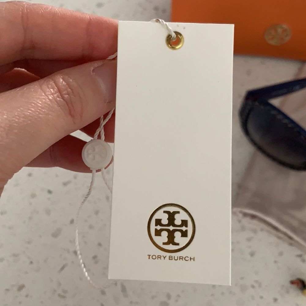 TORY BURCH Authentic T-Zig Zag Print Sunglasses New With Tag - Picture 11 of 16